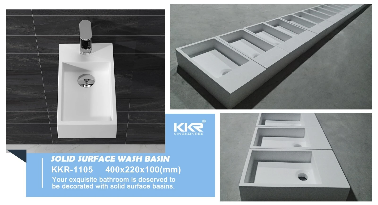 small wall mounted wash basins wall-hung KingKonree company 8