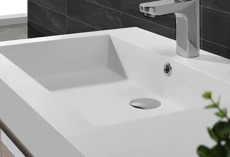 kkr surface white KingKonree Brand cloakroom basin with cabine supplier 3