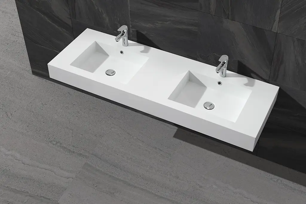 acrylic mounted slope artificial KingKonree Brand wall mounted wash basins supplier 2