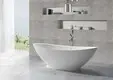 resin shelves b009 KingKonree Brand solid surface bathtub 2