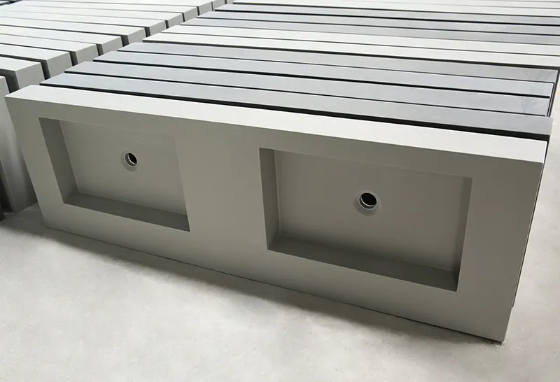 acrylic mounted slope artificial KingKonree Brand wall mounted wash basins supplier 4