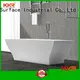 floor round standing KingKonree Brand Solid Surface Freestanding Bathtub manufacture 1