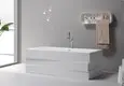 white b002c design solid surface bathtub length KingKonree Brand 2