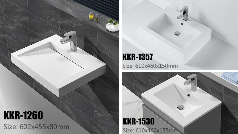 basin with cabinet price sanitary white Warranty KingKonree 3