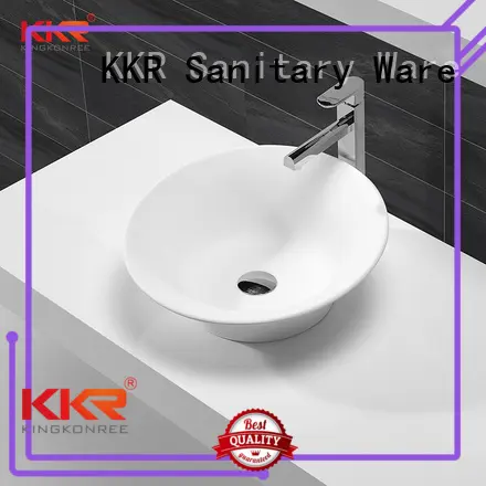surface rectangle above counter basins white KingKonree company 1