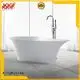 freestand white solid surface bathtub stone KingKonree company 1