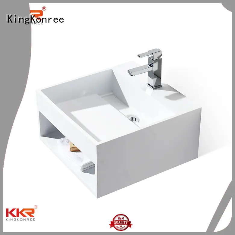 Wholesale artificial wall mounted bathroom basin bath KingKonree Brand 1