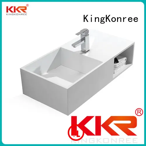 surface artificial surface wall mounted wash basins KingKonree Brand 1