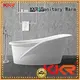 standing small afrtificial ellipse Solid Surface Freestanding Bathtub KingKonree Brand 1