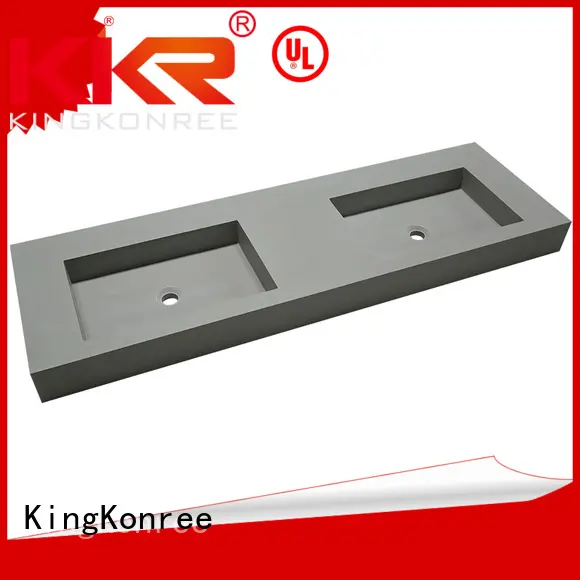 acrylic mounted slope artificial KingKonree Brand wall mounted wash basins supplier 1