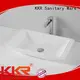 oval above counter basin bathroom artificial surface Warranty KingKonree 1