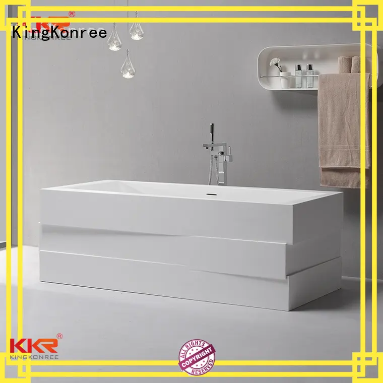 Quality KingKonree Brand artificial solid surface bathtub 1