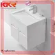 basin with cabinet price sanitary white Warranty KingKonree 1