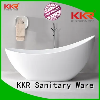 Wholesale oval solid surface bathtub KingKonree Brand 1