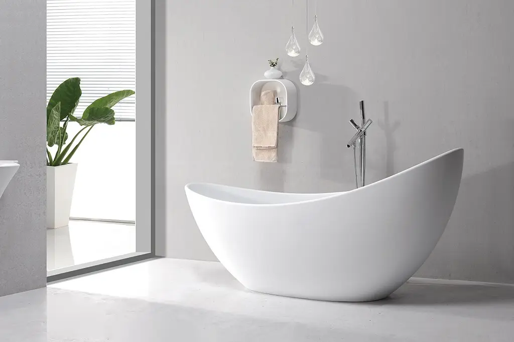Wholesale oval solid surface bathtub KingKonree Brand 2