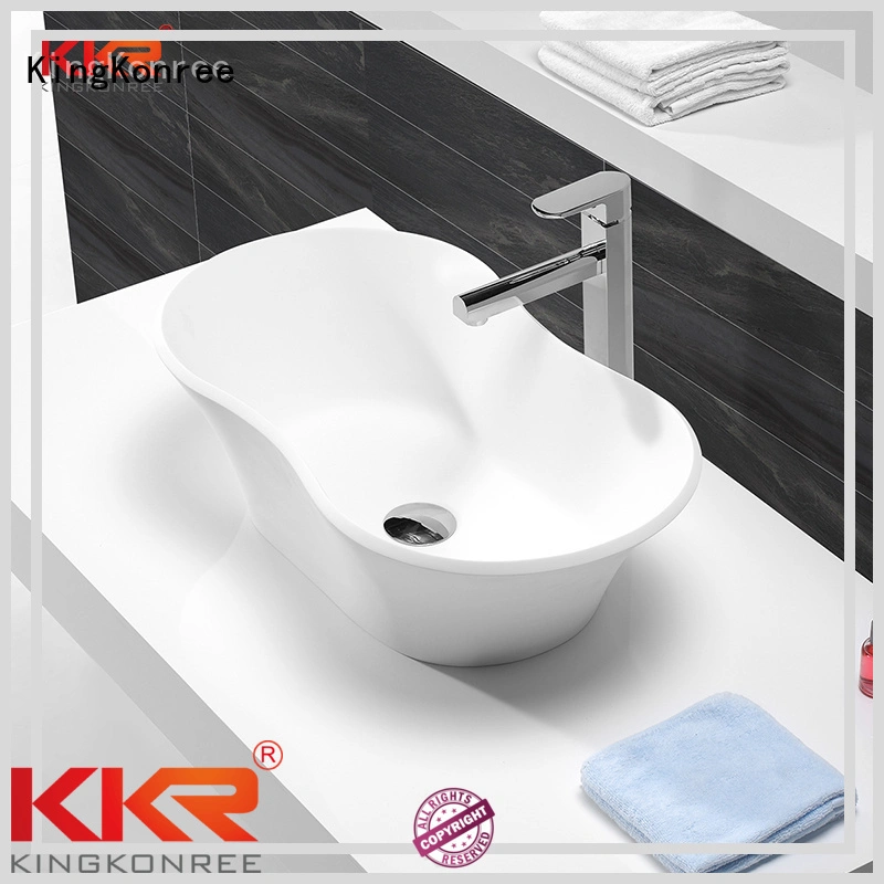 oval above counter basin counter solid above counter basins KingKonree Brand 1