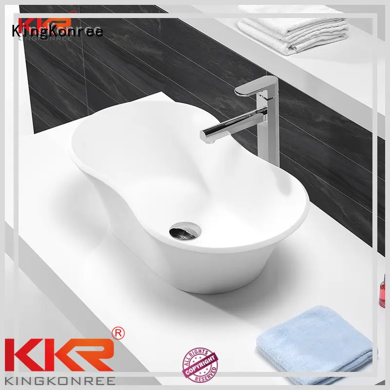 oval above counter basin counter solid above counter basins KingKonree Brand 1