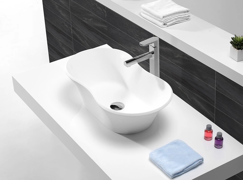 oval above counter basin counter solid above counter basins KingKonree Brand 2