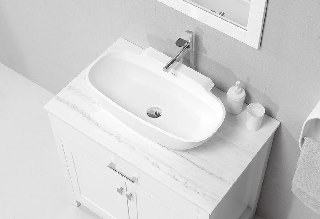 oval countertop rectangle above counter basins pure KingKonree Brand 2