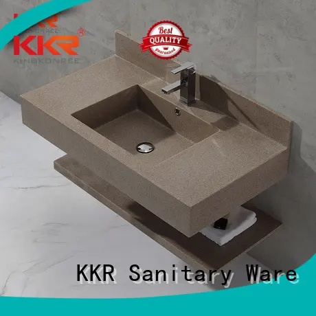 fancy solid square wall mounted wash basins KingKonree Brand company 1