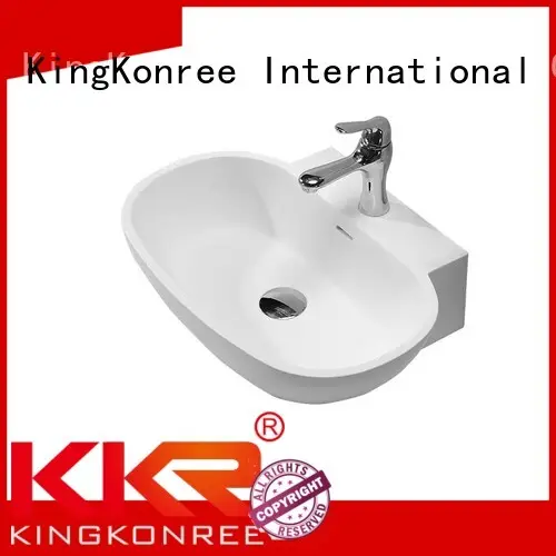 KingKonree Brand square countertop quality oval above counter basin 1