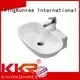 KingKonree Brand square countertop quality oval above counter basin 1