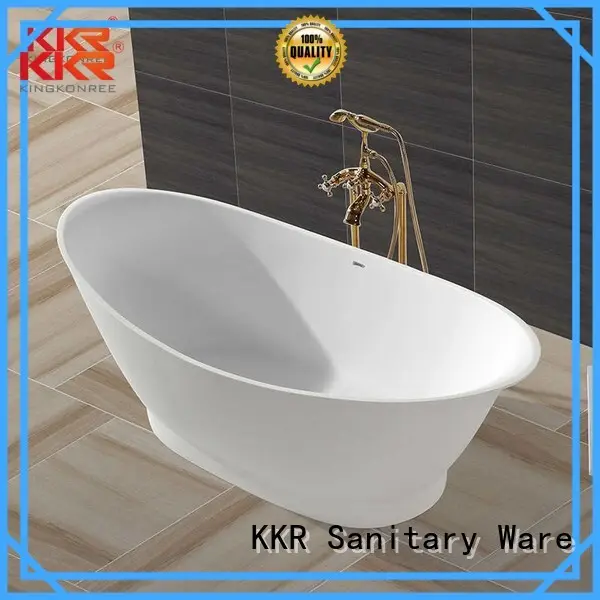 Solid Surface Freestanding Bathtub b003 bathtub solid surface bathtub KingKonree Brand 1