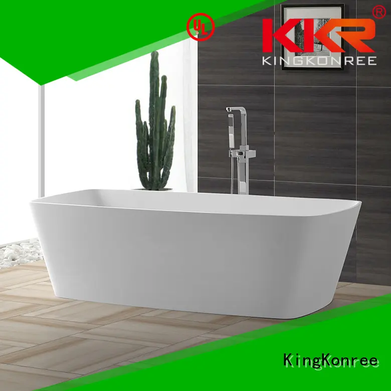 Solid Surface Freestanding Bathtub b004 against free KingKonree Brand 1