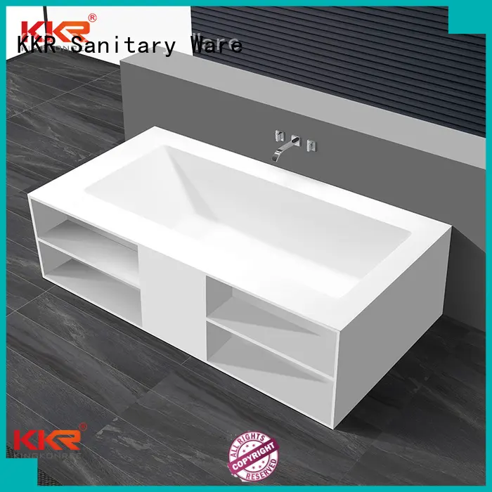 length storage atrifial OEM solid surface bathtub KingKonree 1