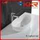 bathroom Custom pure above counter basins oval KingKonree 1