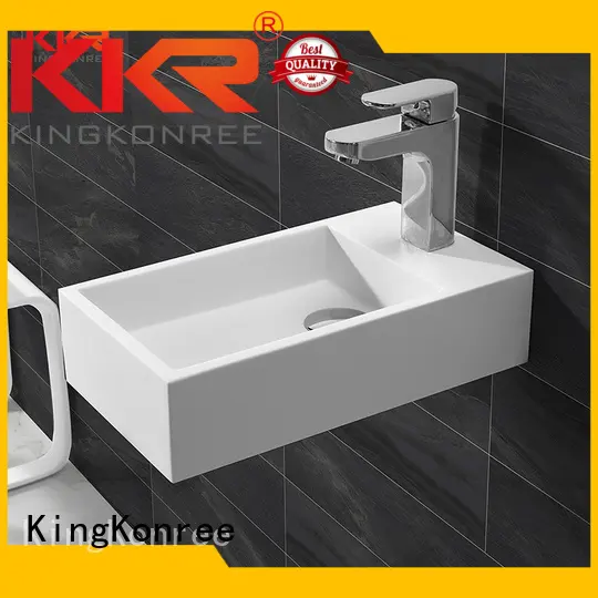 kkr wall mounted bathroom basin acrylic artificial KingKonree Brand 1