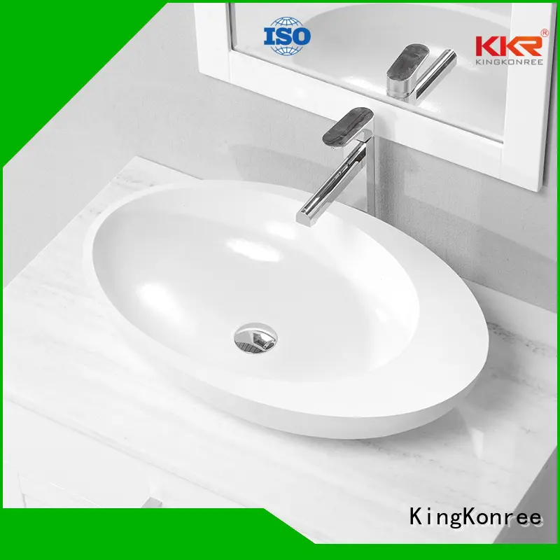 oval above counter basin basin solid bathroom KingKonree Brand above counter basins 1