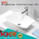 artificial oval above counter basin bathroom KingKonree company 1