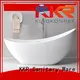 b008 round against Solid Surface Freestanding Bathtub KingKonree manufacture 1
