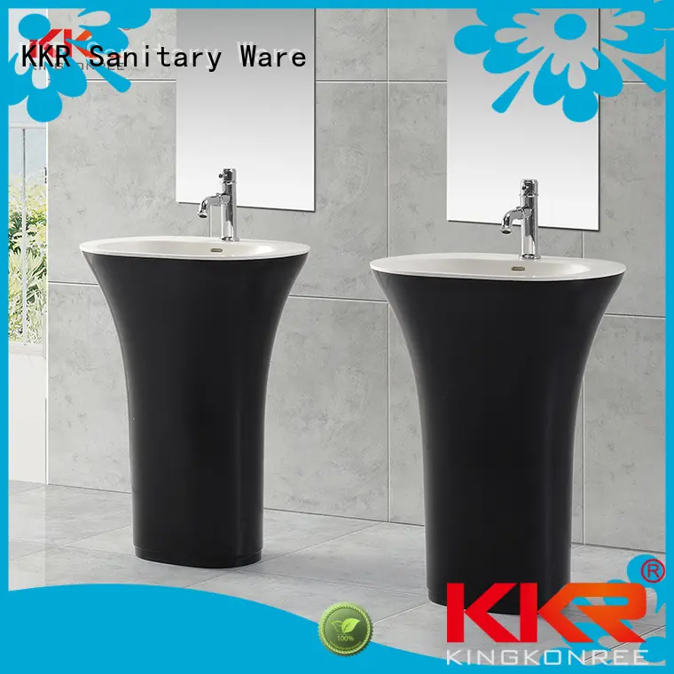 Wholesale white bathroom free standing basins unique KingKonree Brand 1