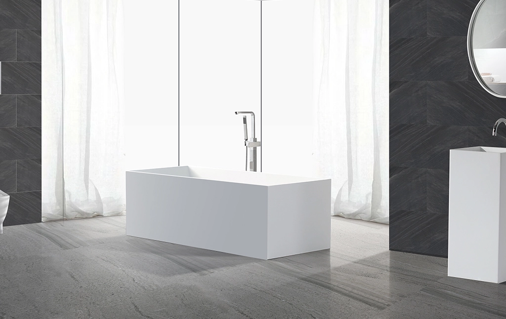 resin solid surface bathtub round KingKonree company 2