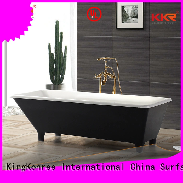 1800mm Solid Surface Freestanding Bathtub artificial KingKonree company 1