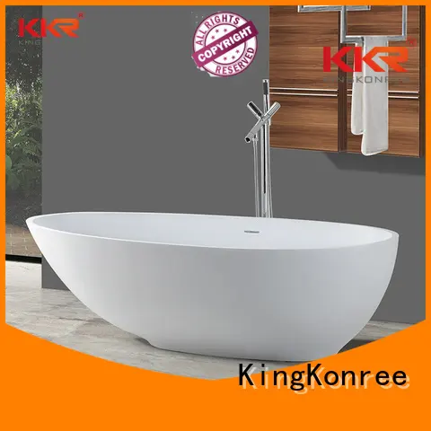 rectangle freestand b002c KingKonree Brand solid surface bathtub 1