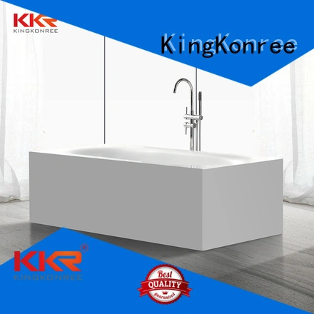 highend selling artificla bathtub KingKonree Brand solid surface bathtub supplier 1