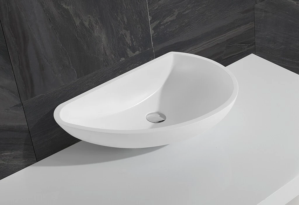 Hot wash oval above counter basin pure KingKonree Brand 2