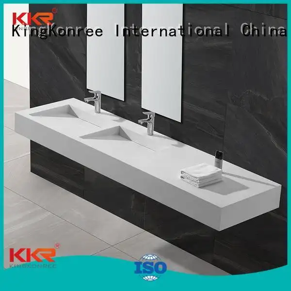 surface sales hung rectangle wall mounted wash basins KingKonree 1