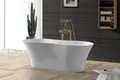 KingKonree Brand design Solid Surface Freestanding Bathtub 150cm supplier 2