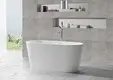floor 150cm black KingKonree Brand solid surface bathtub 2