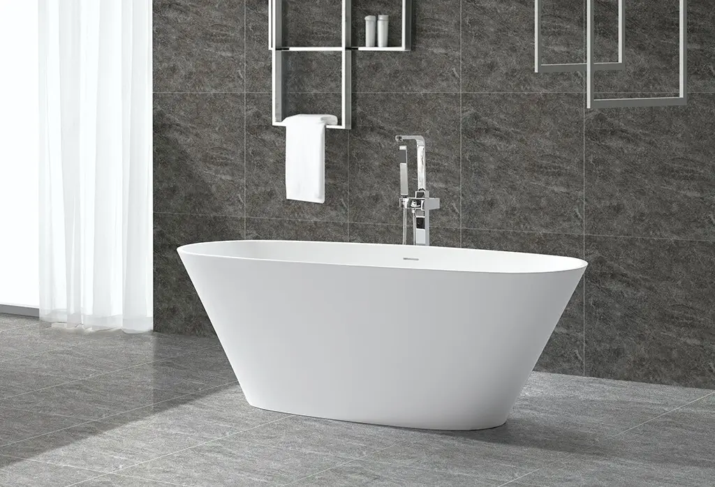 b005 free Solid Surface Freestanding Bathtub b006 KingKonree company 2