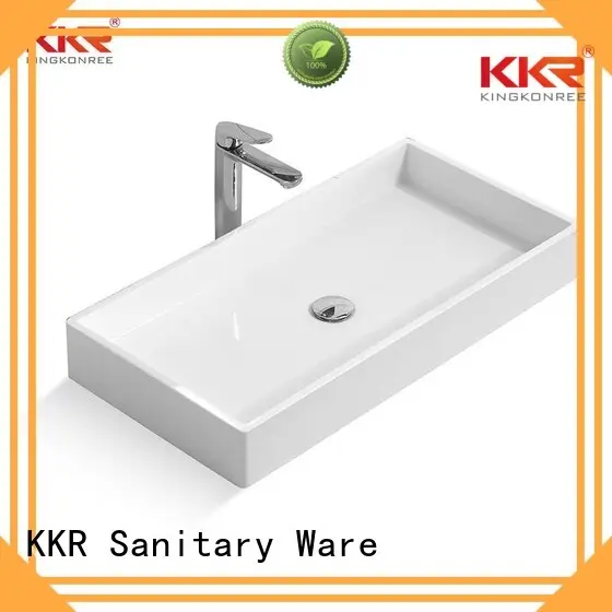 oval white kkr above counter basins surface KingKonree Brand 1