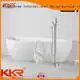 oval tub renewable KingKonree Brand Solid Surface Freestanding Bathtub manufacture 1