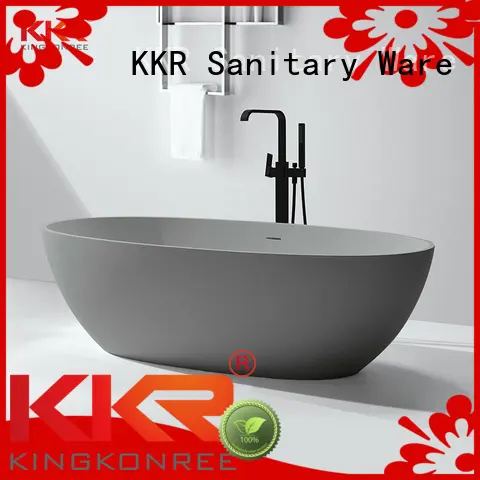 Hot highend Solid Surface Freestanding Bathtub polymarble KingKonree Brand 1