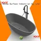 KingKonree Brand renewable royal Solid Surface Freestanding Bathtub 1