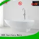 KingKonree Brand storage ellipse shelves custom Solid Surface Freestanding Bathtub 1