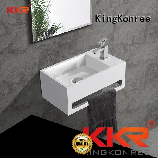 wall-hung surface sales OEM wall mounted wash basins KingKonree 1